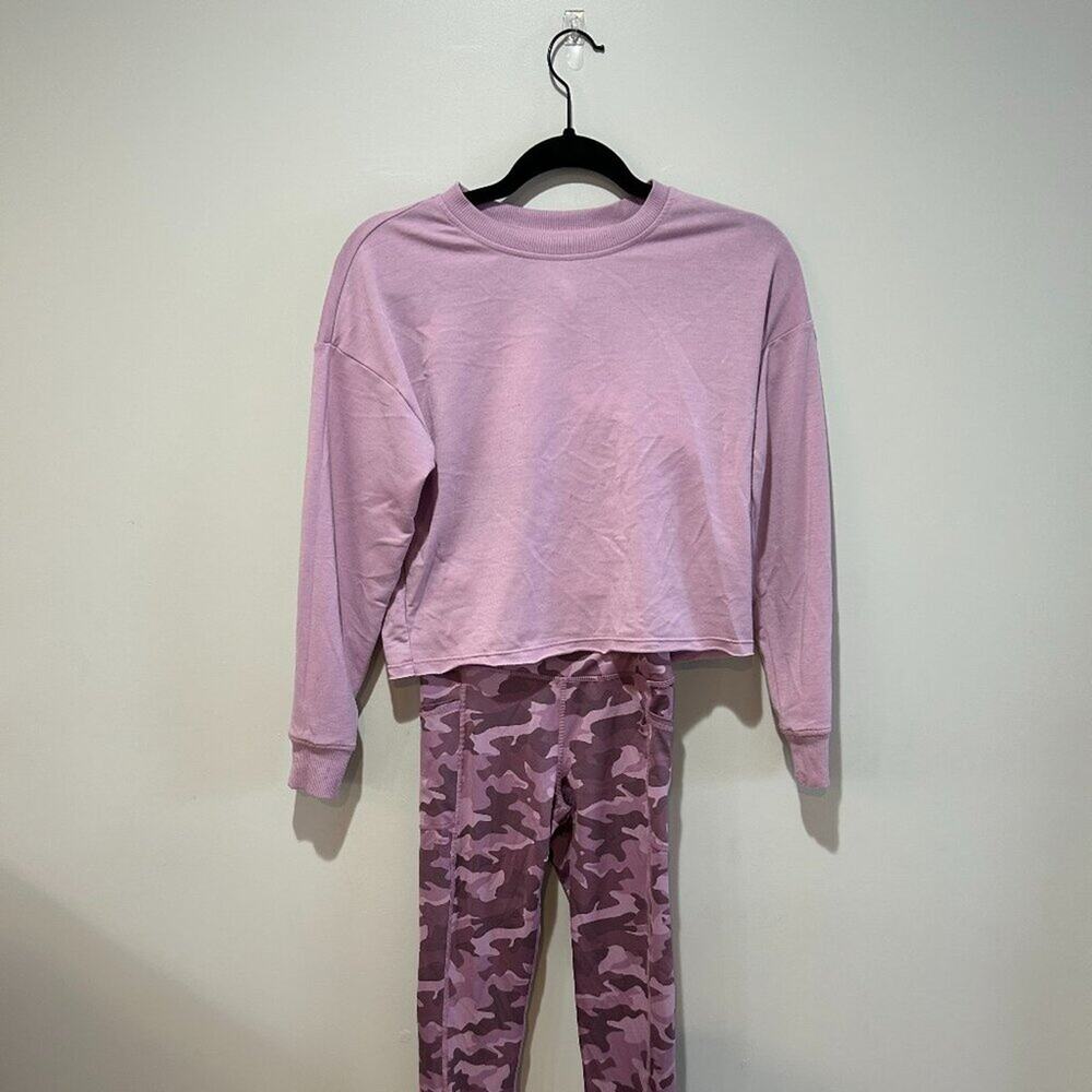 Girls Leggings with coordinating crop top